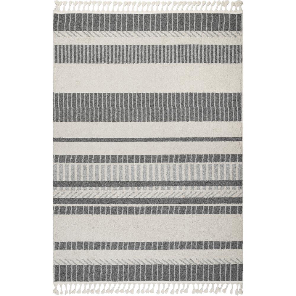 Nuloom Sade Contemporary Stripes Beige 4 Ft X 6 Ft Area Rug