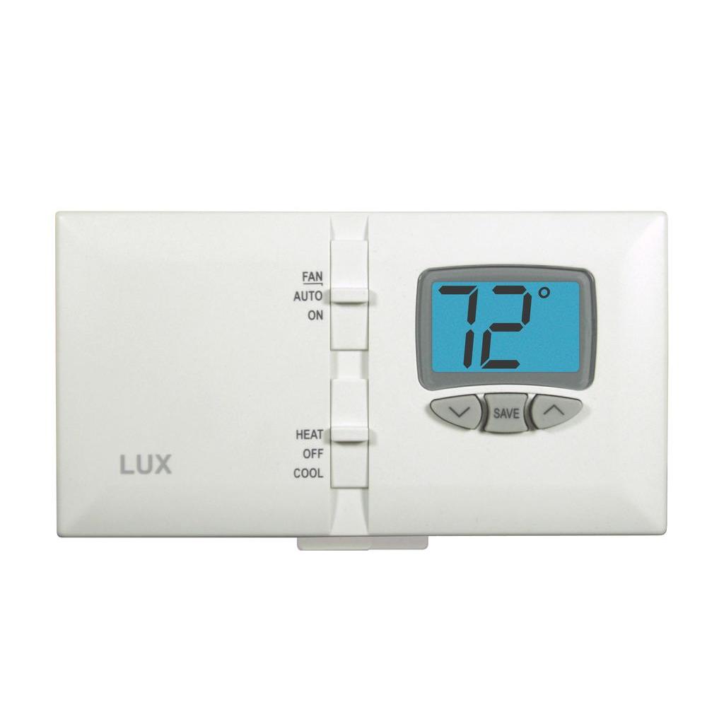 Lux Digital Mechanical Thermostat with Light-DMH110-010 - The Home Depot