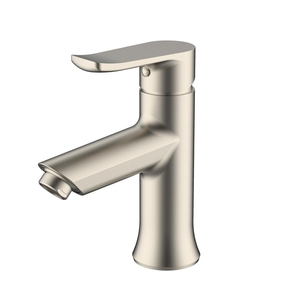 Luxurious Single Hole Single Handle Bathroom Faucet In Brushed