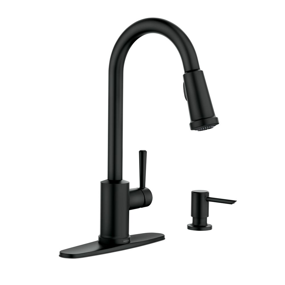 Moen Indi Single Handle Pull Down Sprayer Kitchen Faucet With