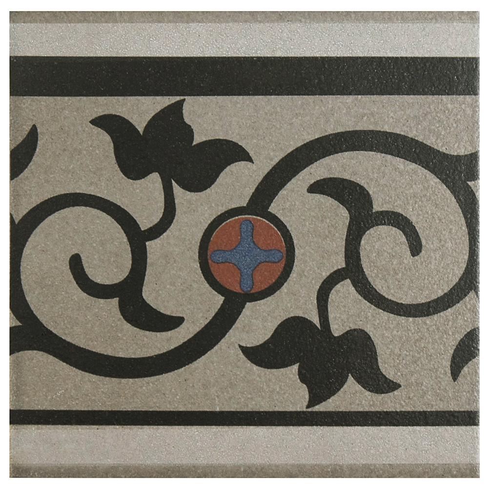 Merola Tile Cementi Quatro And Cenefa Encaustic 7 In X Merola Tile Cementi Quatro And Cenefa Encaustic 7 In X Porcelain Floor
