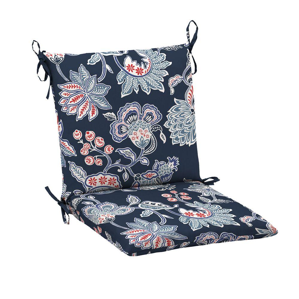 Hampton Bay Caroline Mid Back Outdoor Dining Chair CushionJF27552B9D6