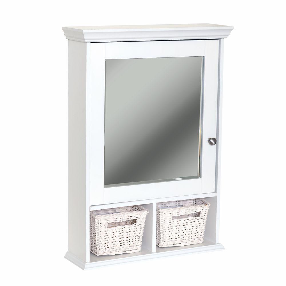 Zenith 21 in. x 29 in. Wood Surface Mount Medicine Cabinet ...