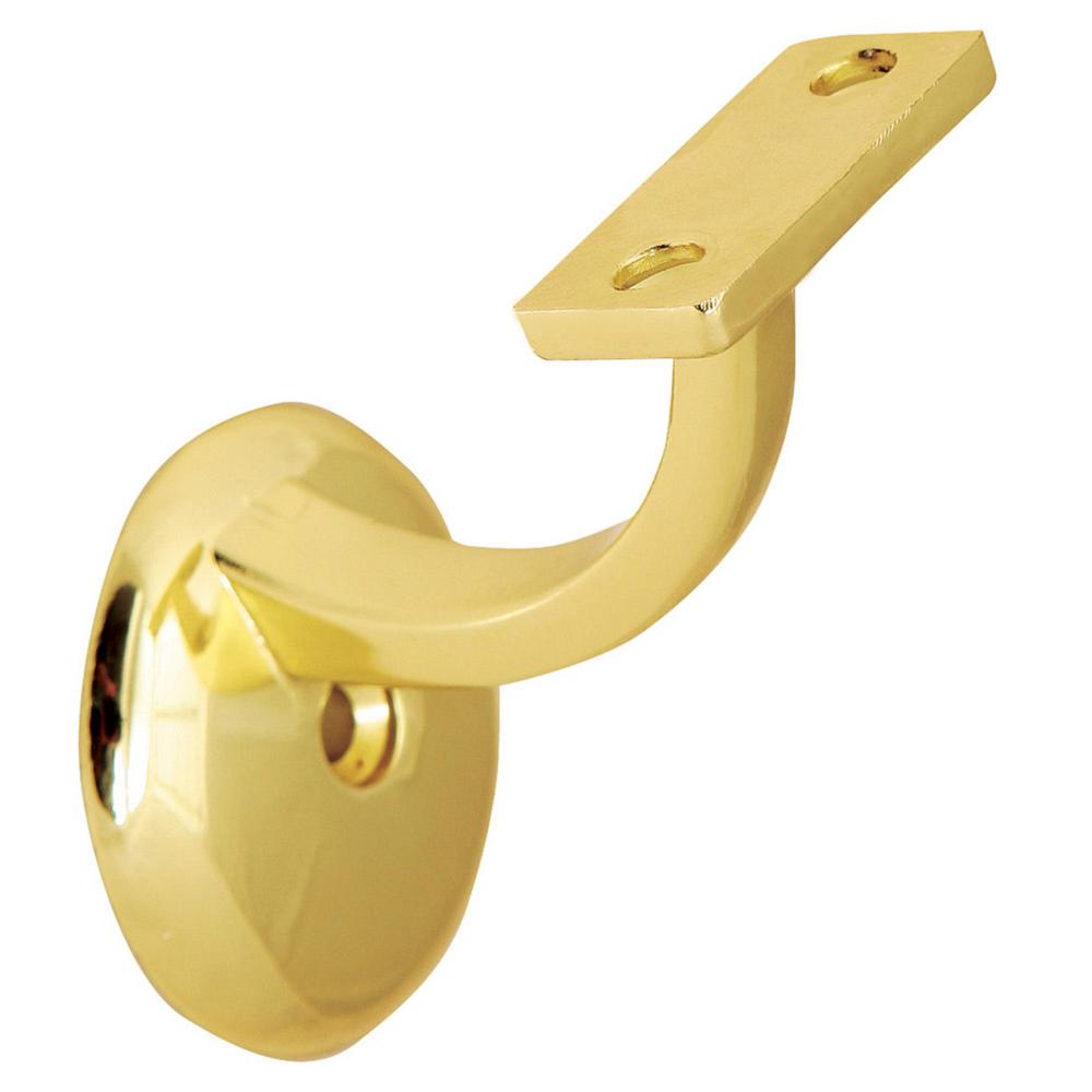 Brass Handrail Bracket w//Screws /& Mounting Hardware Multiple Finishes