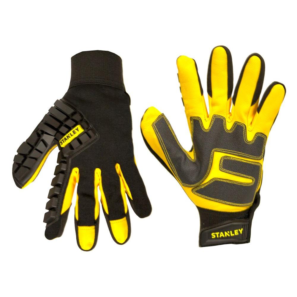Stanley Men's Large Goatskin Hammer Guard GlovesS77691 The Home Depot