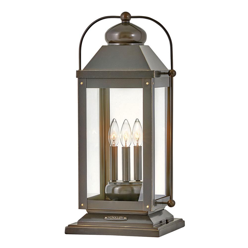 HINKLEY Anchorage 23.5 in. 3Light Light Oiled Bronze Low Voltage