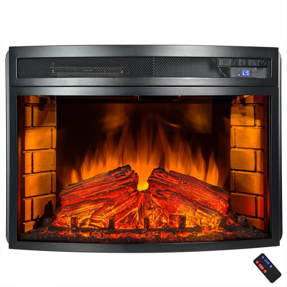 AKDY 25 In Freestanding Electric Fireplace Insert Heater In Black With   Akdy Electric Fireplace Inserts Hd Fp0019 64 1000 