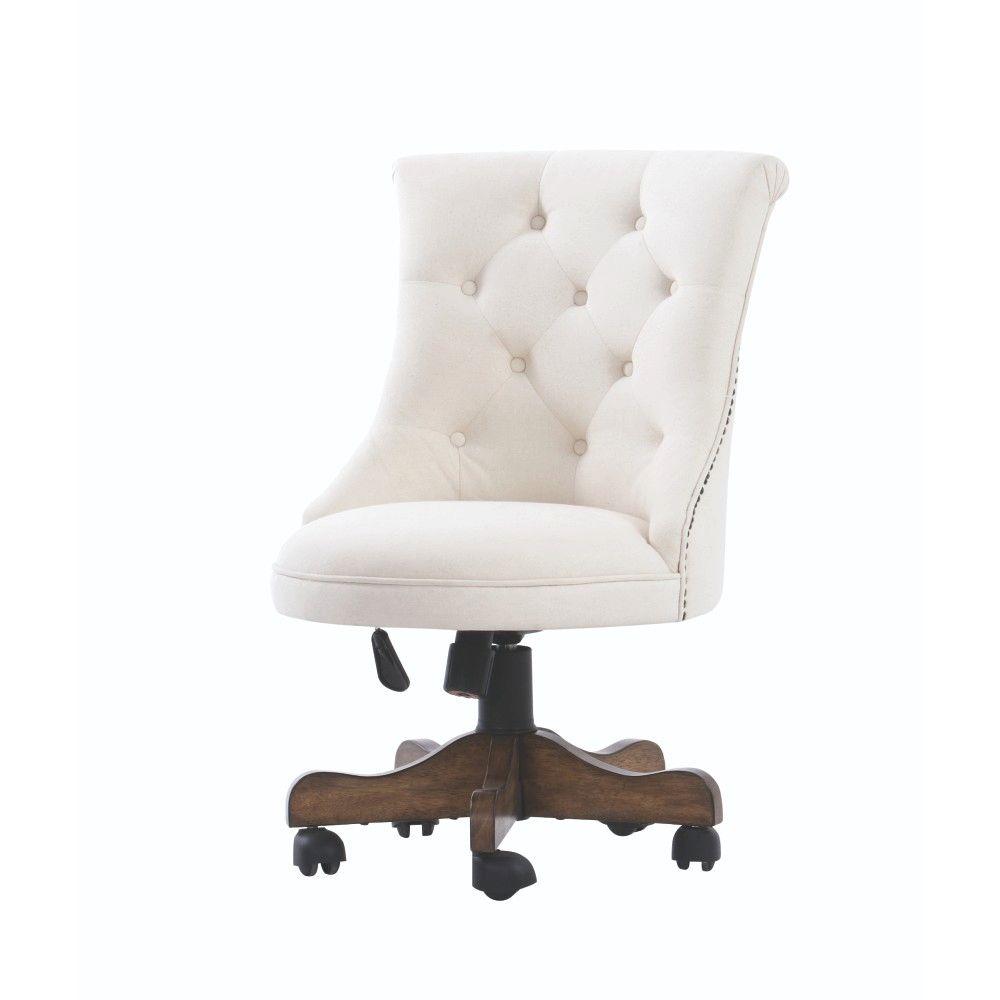 Rebecca Neutral Linen Office Chair 64019 The Home Depot Internet 206086073 Rebecca Neutral Linen Office Chair