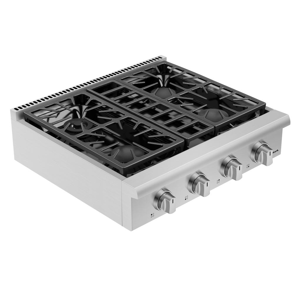 Empava 30 in. Gas Cooktop in Stainless Steel with 4 Burners including Power BurnersEMPV30GB30