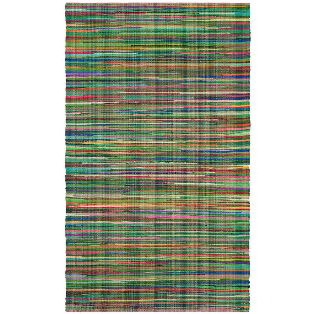 Safavieh Rag Rug Green/Multi 5 ft. x 8 ft. Area RugRAR240E5 The