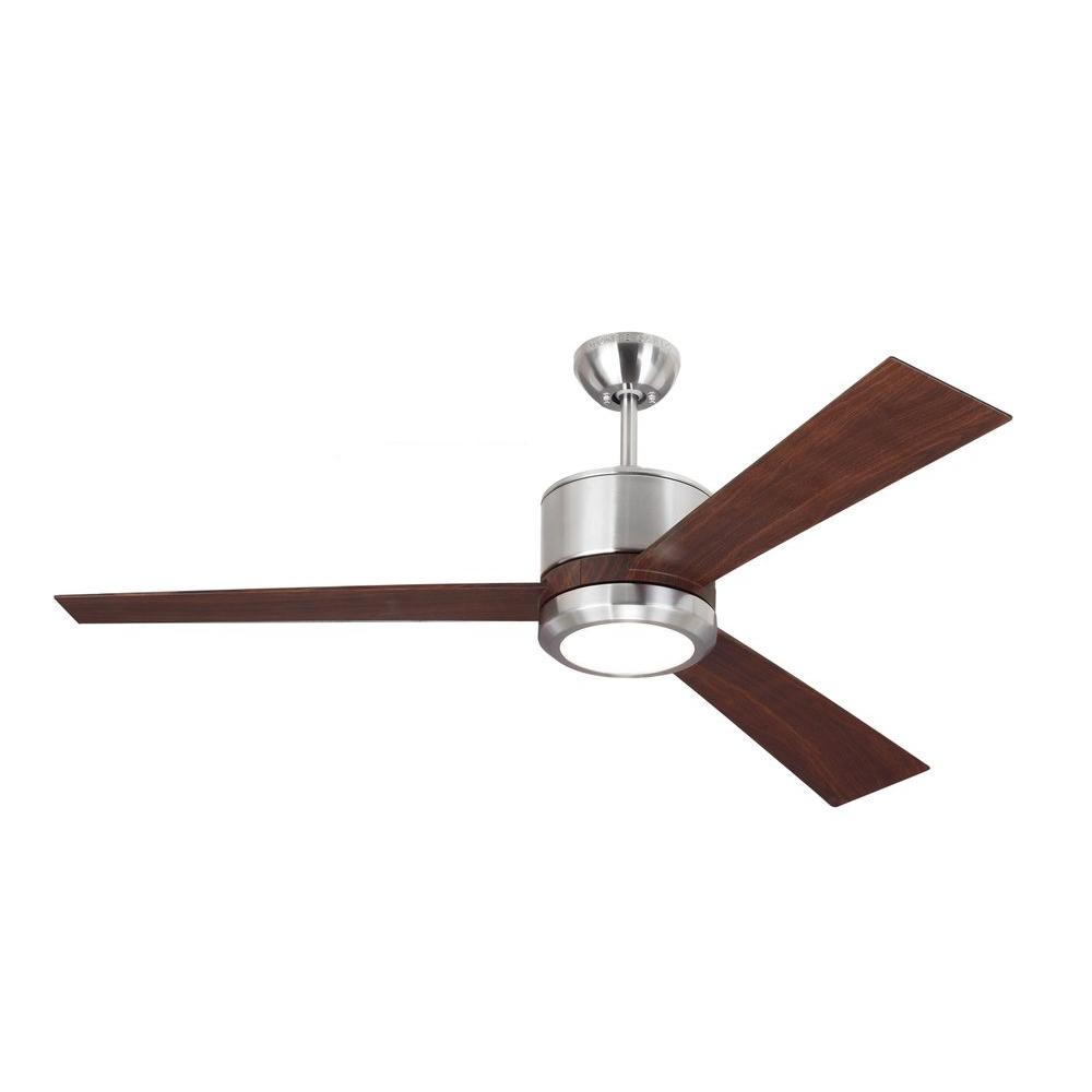 Brushed Steel Monte Carlo Ceiling Fans With Lights 3vnr52bsd 64 1000 