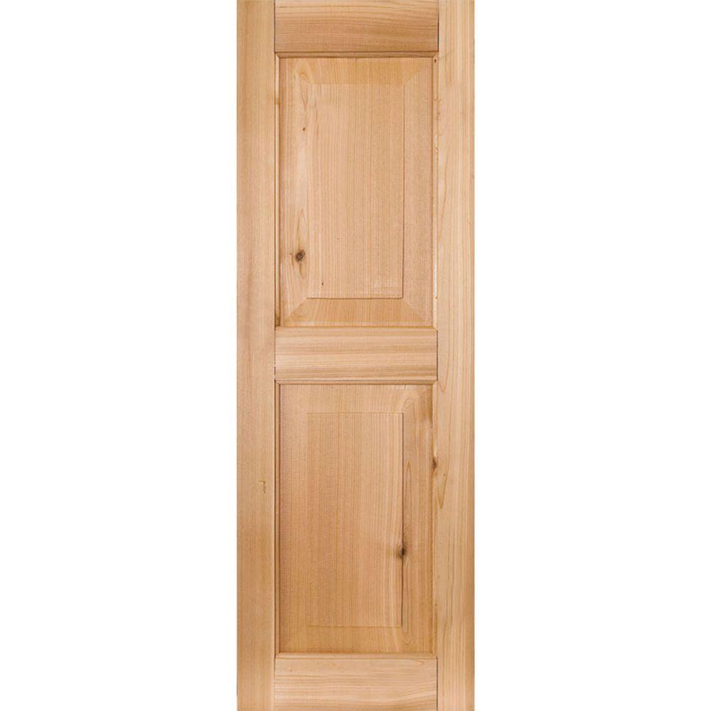 Ekena Millwork 15 in. x 72 in. Exterior Real Wood Sapele Mahogany