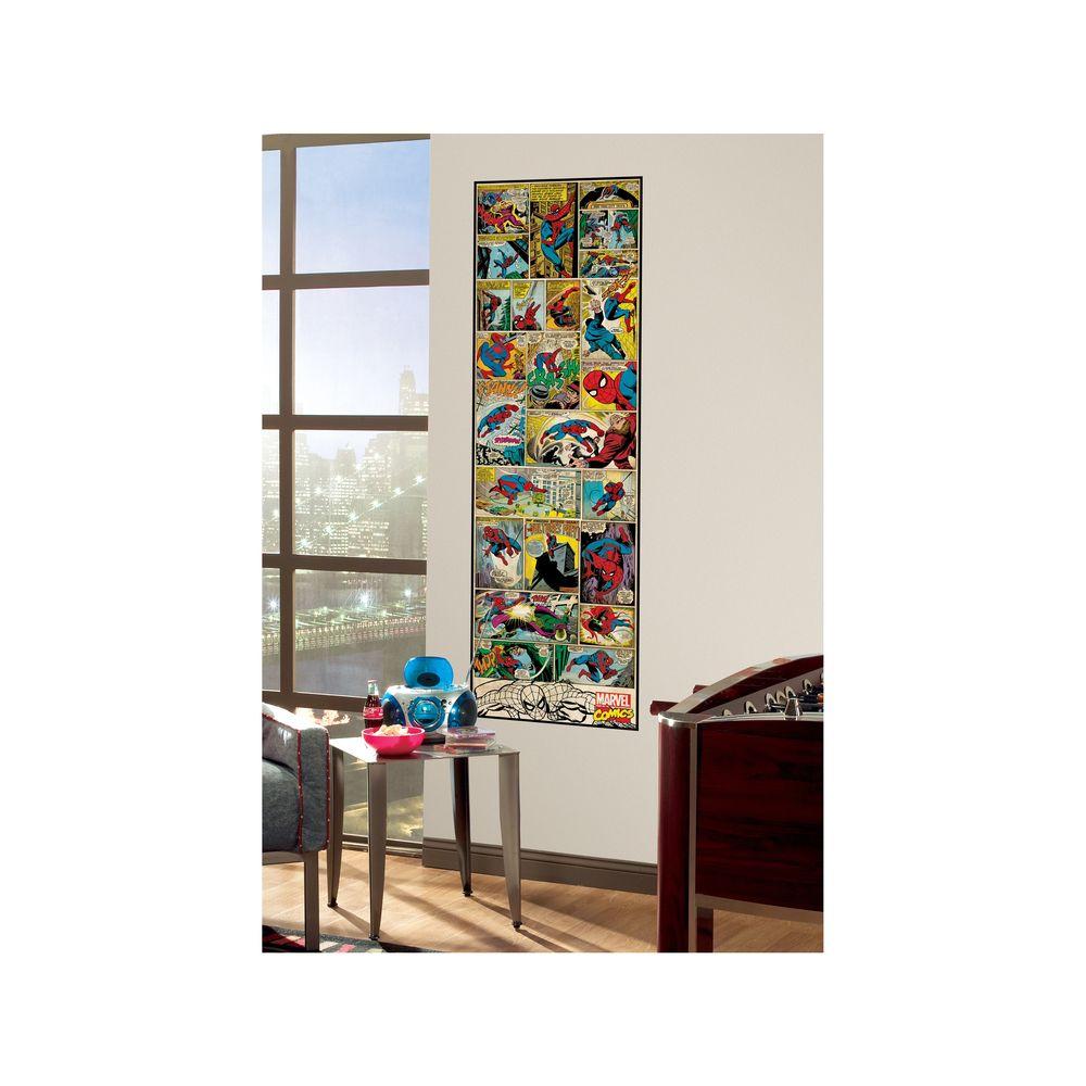 3 in. x 17.5 in. Marvel Comic Panel Spiderman Classic Peel and Stick