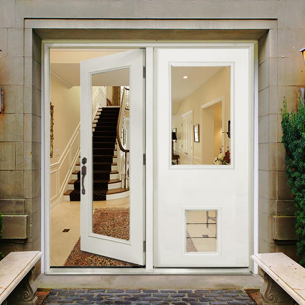 Pet Door 60 x 80 Patio Doors Exterior Doors The Home Depot