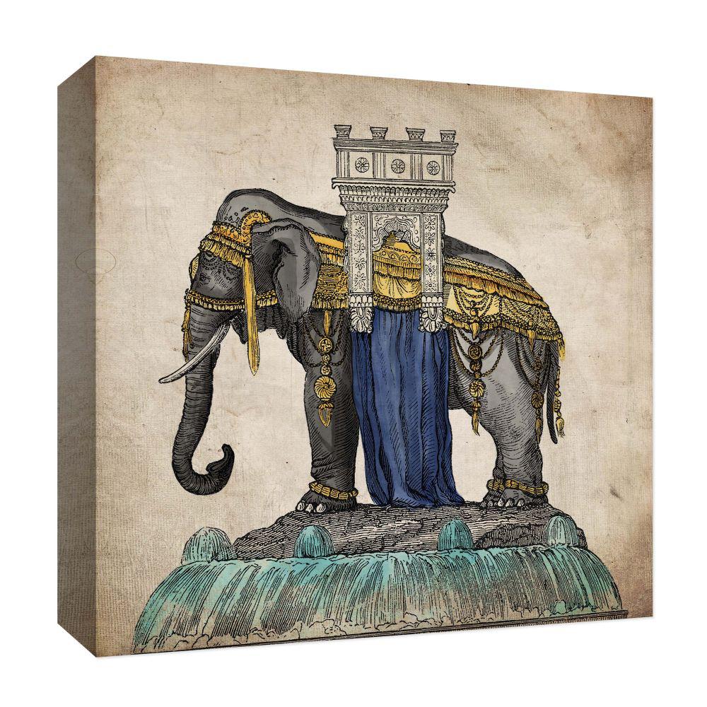 Ptm Images Asiatic Elephant Ii By Ptm Images Canvas Abstract Wall Art 15 In X 15 In 9 127416 The Home Depot