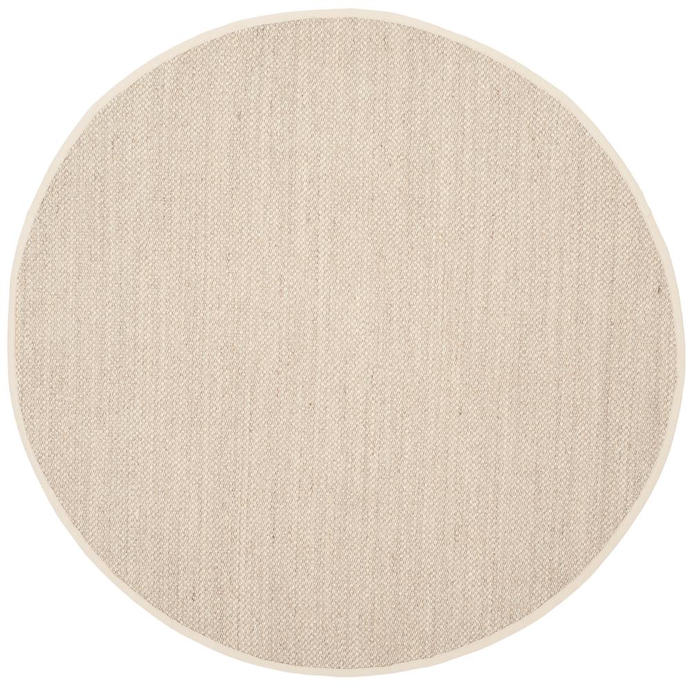 Safavieh Natural Fiber Marble Beige 9 Ft X Round Area Rug