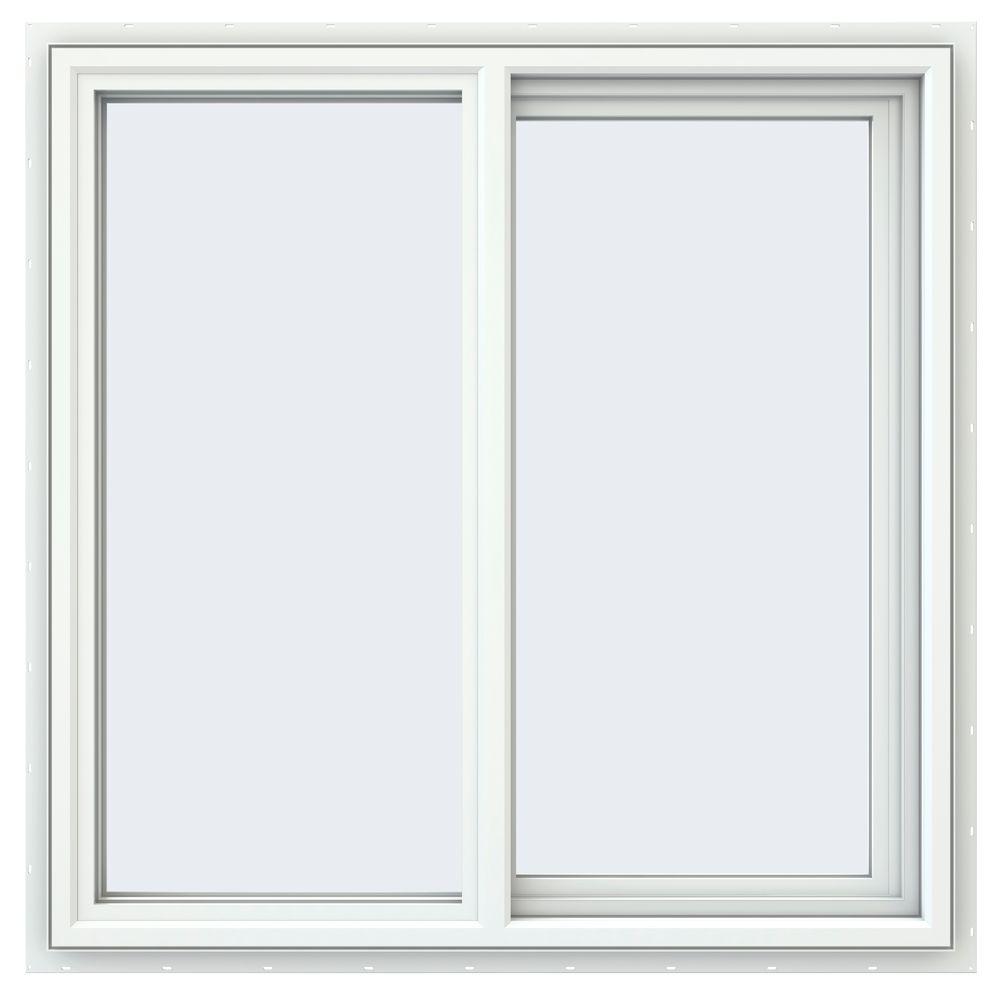 JELD-WEN 35.5 In. X 35.5 In. V-4500 Series White Vinyl Right-Handed ...