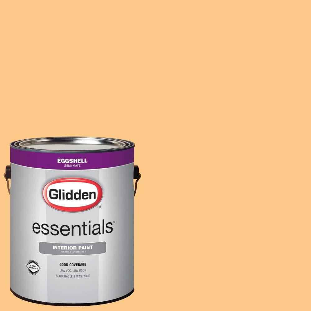 Glidden Essentials 1 Gal Hdgo54u Pale Orange Eggshell Interior Paint