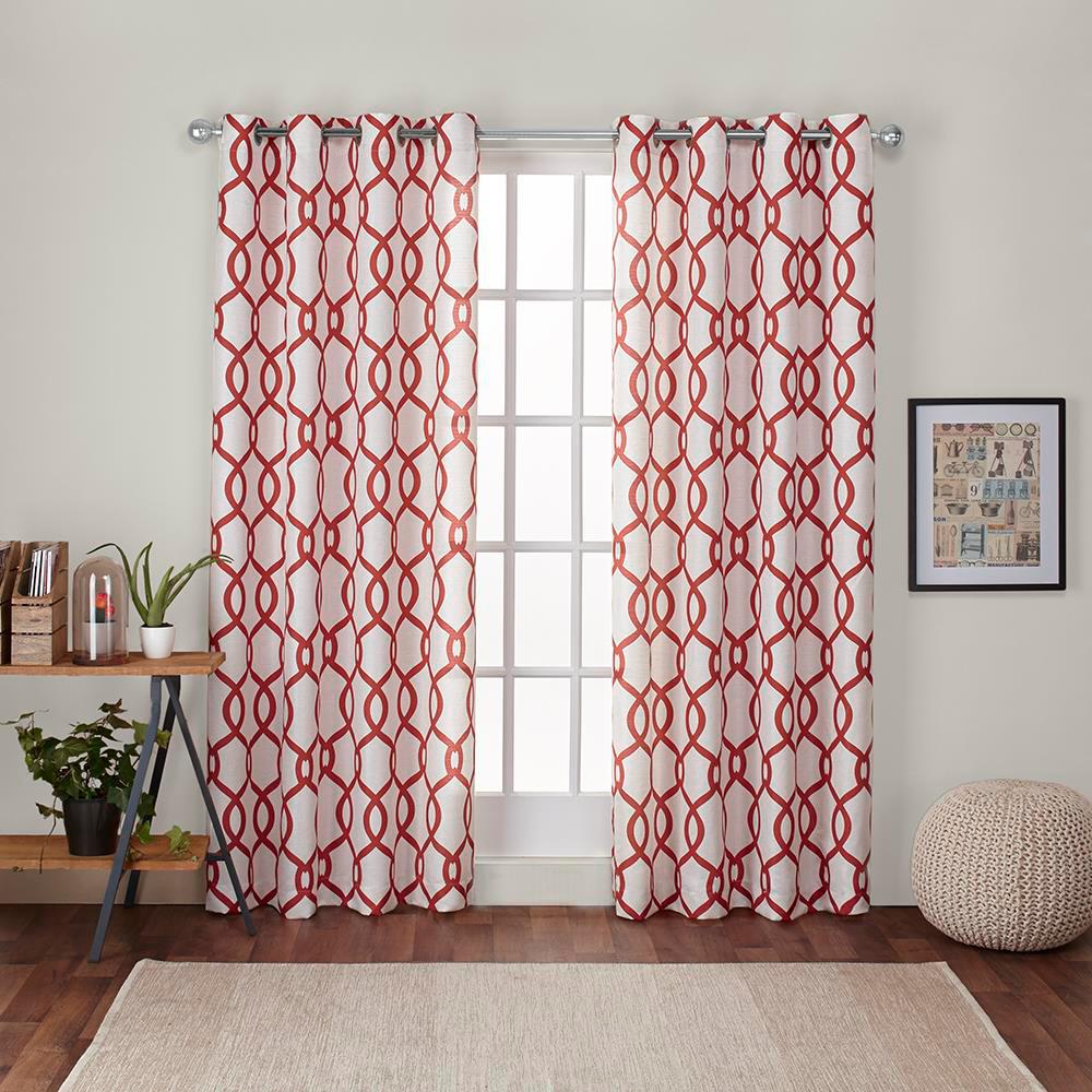 Kochi 54 In. W X 84 In. L Linen Blend Grommet Top Curtain Panel In ...