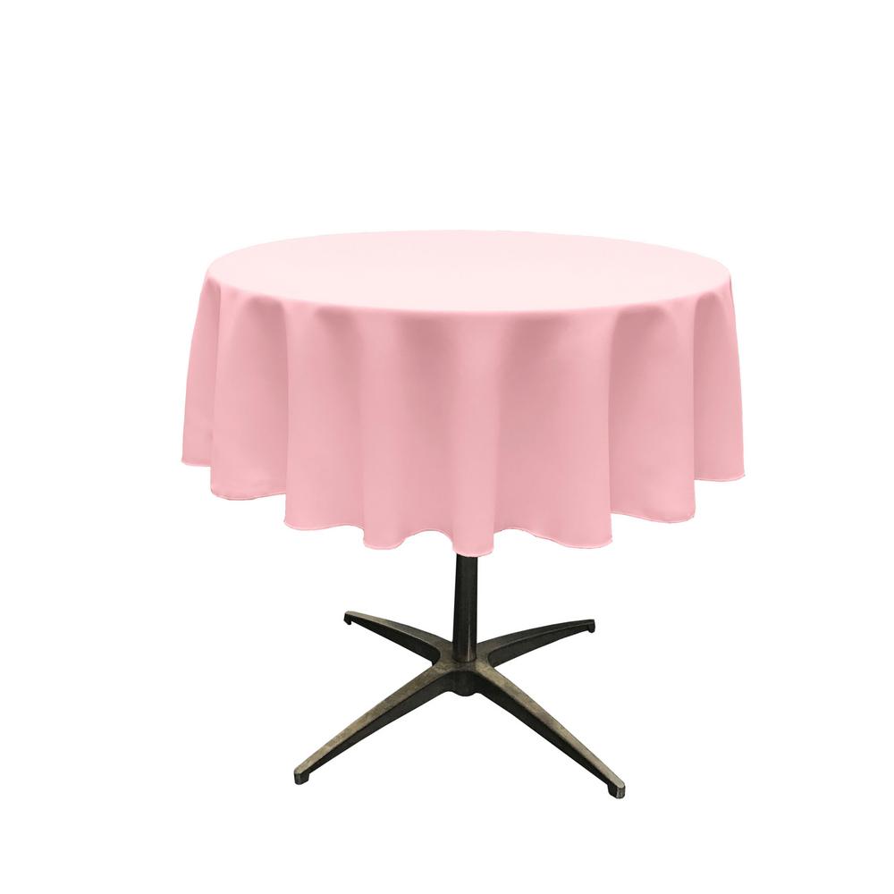 pink oval tablecloth