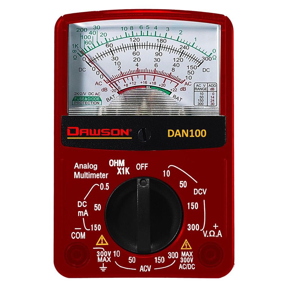 Dawson Compact Analog MultimeterDAN100 The Home Depot