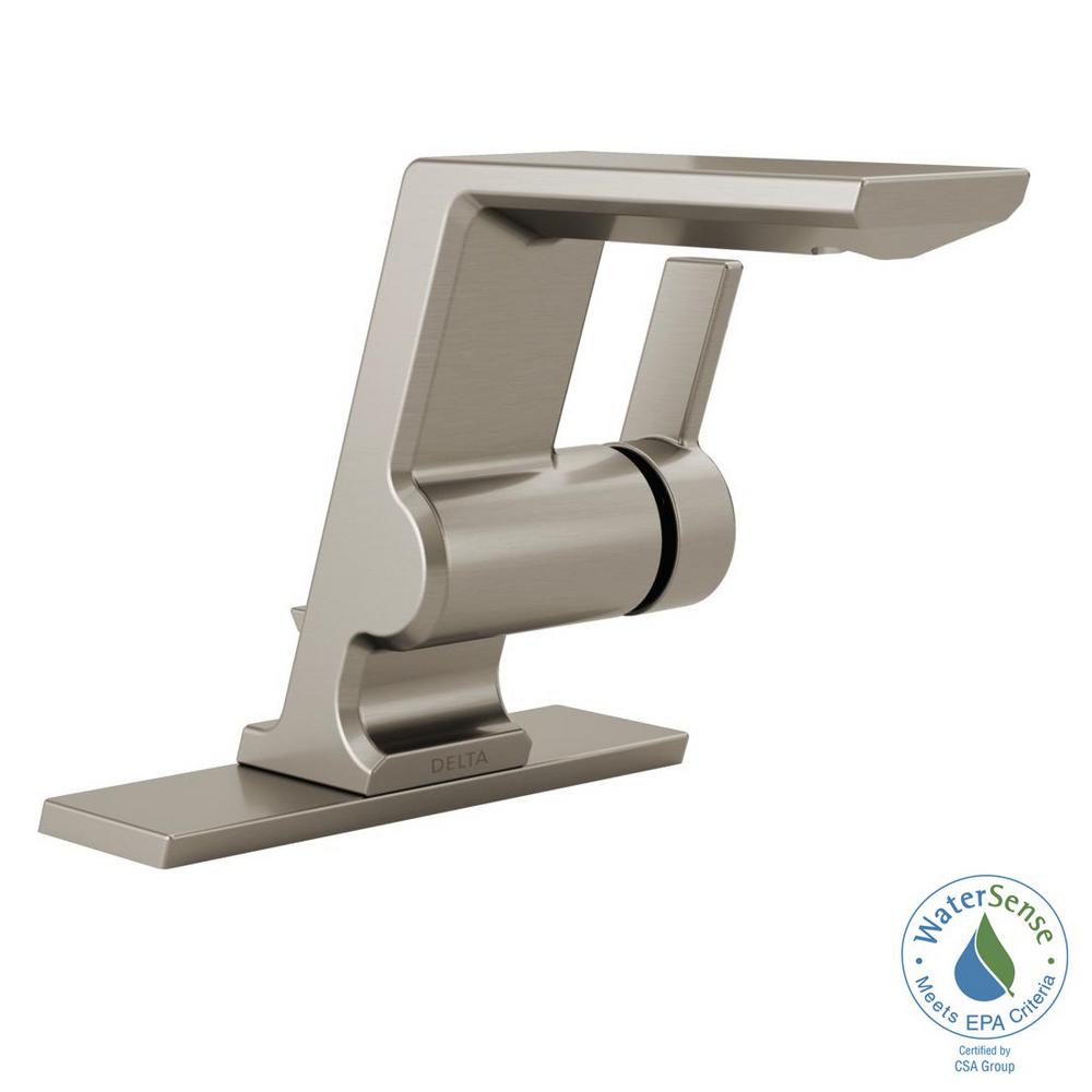 Delta Pivotal Single Hole Single-Handle Bathroom Faucet with Metal Drain... by Delta