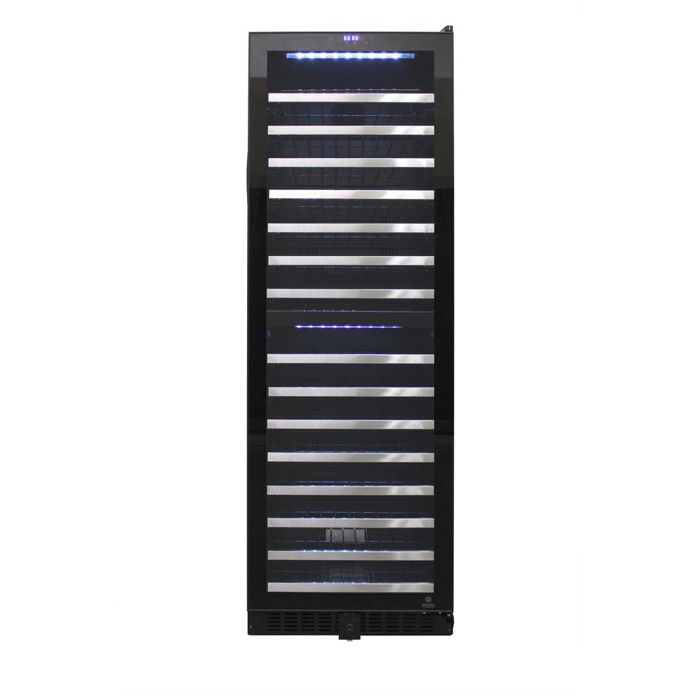 Magic Chef Dual Zone 23.4 in. 42Bottle 114 Can Wine and Beverage