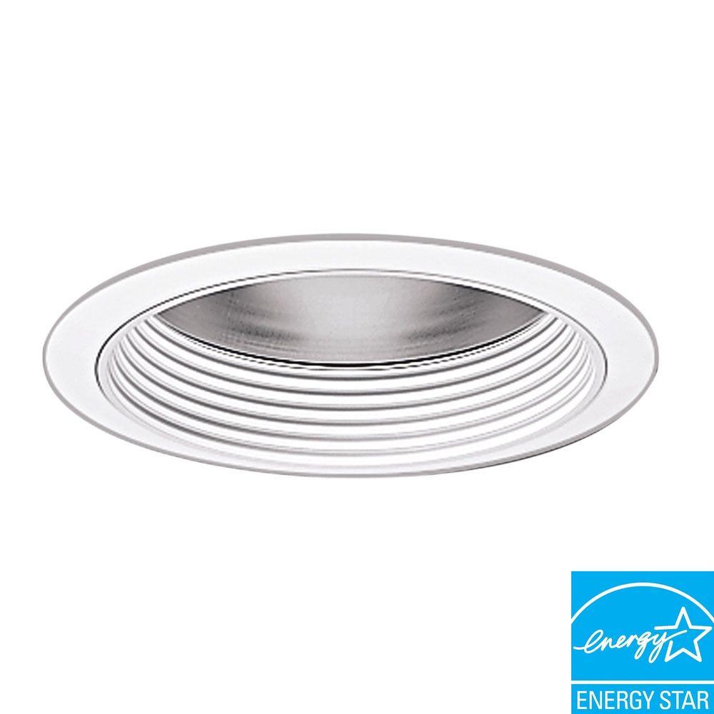 Halo 6 In White Recessed Ceiling Light Cfl Baffle Trim 406wwb