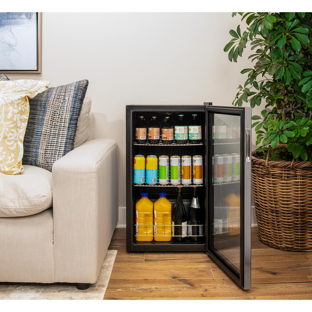 NewAir 19 in. 126 (12 oz) Can Freestanding Beverage Cooler Fridge with