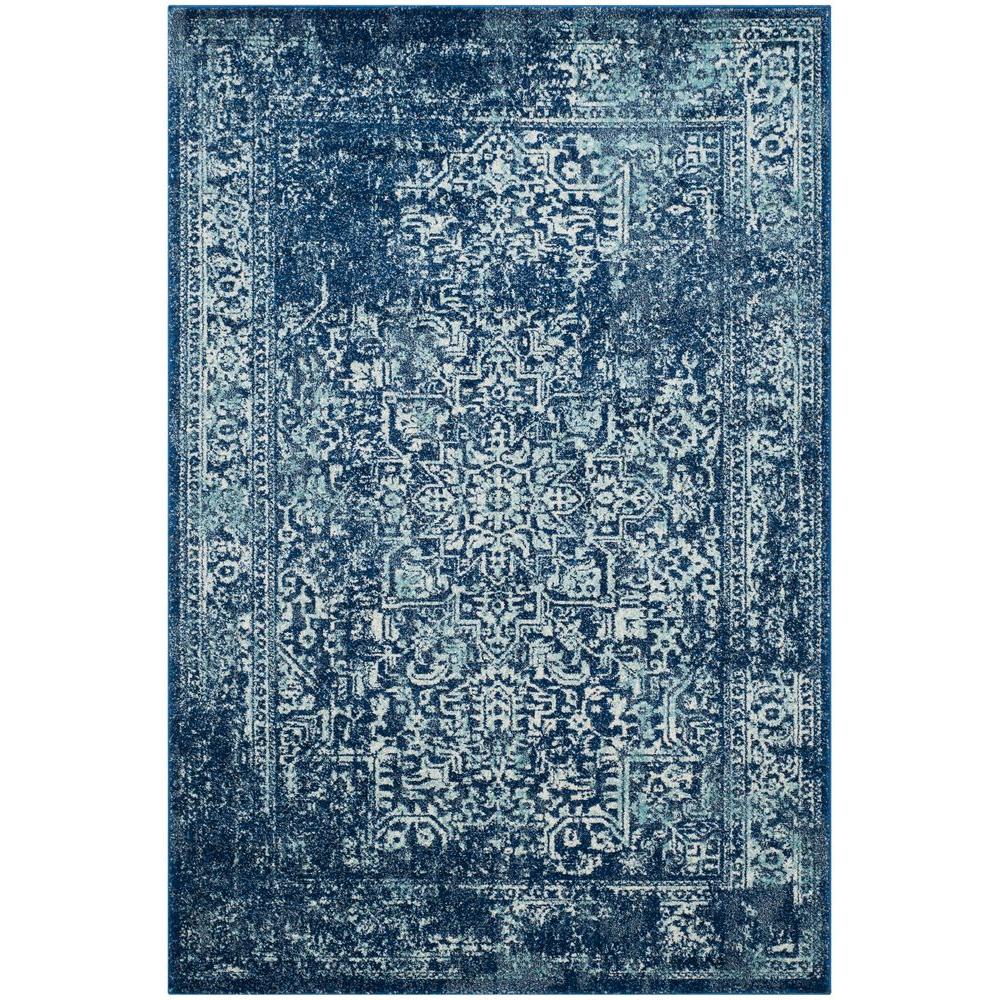 Safavieh Evoke Navy Ivory 5 Ft X 8 Area Rug
