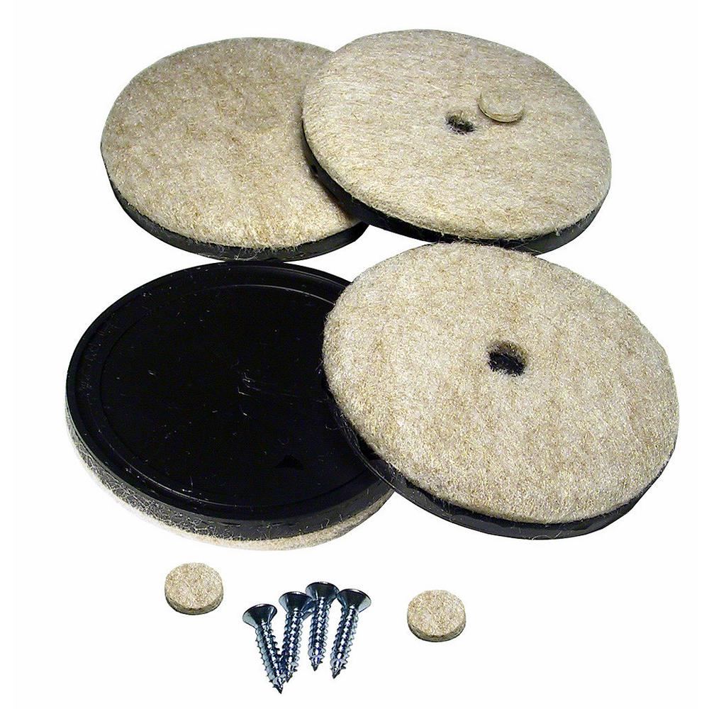 Richelieu Hardware 23/4 in. Screwon Felt Pads (4Pack)23095 The