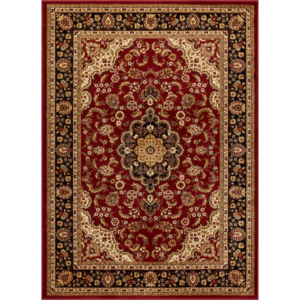 Well Woven Barclay Medallion Kashan Red 