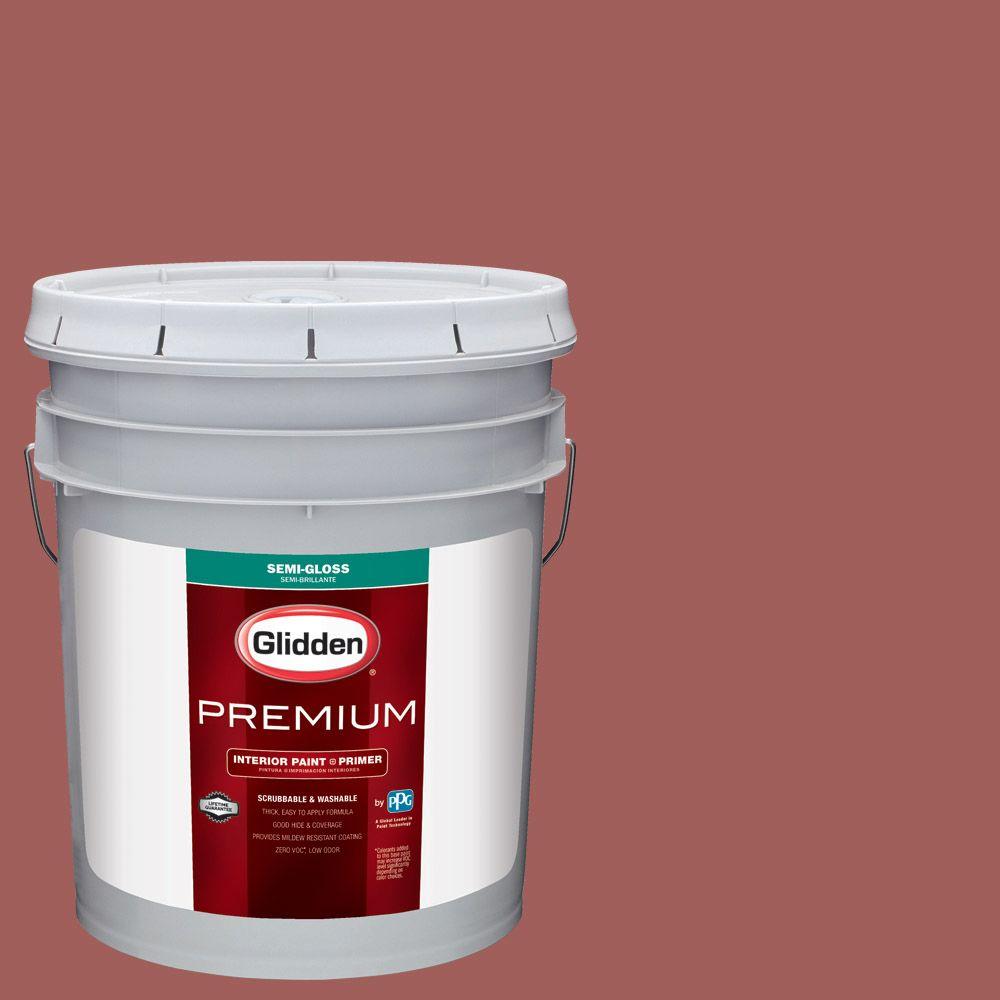 Glidden Premium 5 Gal Hdgr64u Country Baked Beans Semi Gloss Hdgr64u Country Baked Beans Semi Gloss Interior Paint With Primer