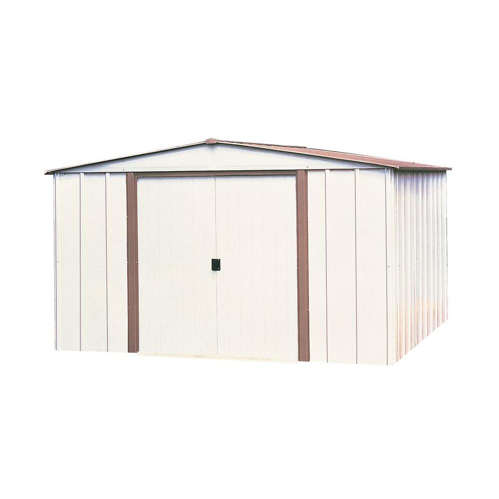 Arrow Newport 10 Ft X 8 Steel Shed Np10867 The Home Depot M 8 Ft X 6 Storage Building