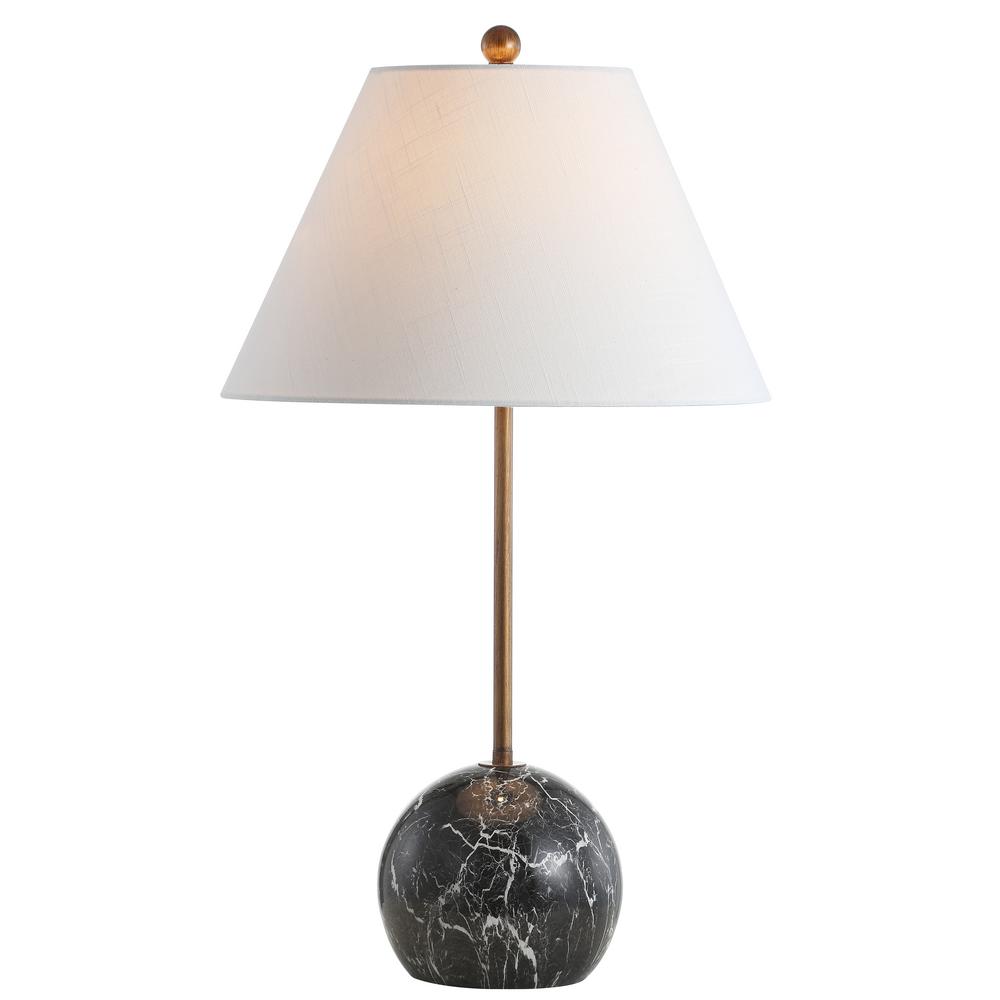 Jonathan Y Miami 29 In Gold Black Minimalist Resin Metal Led Table Lamp