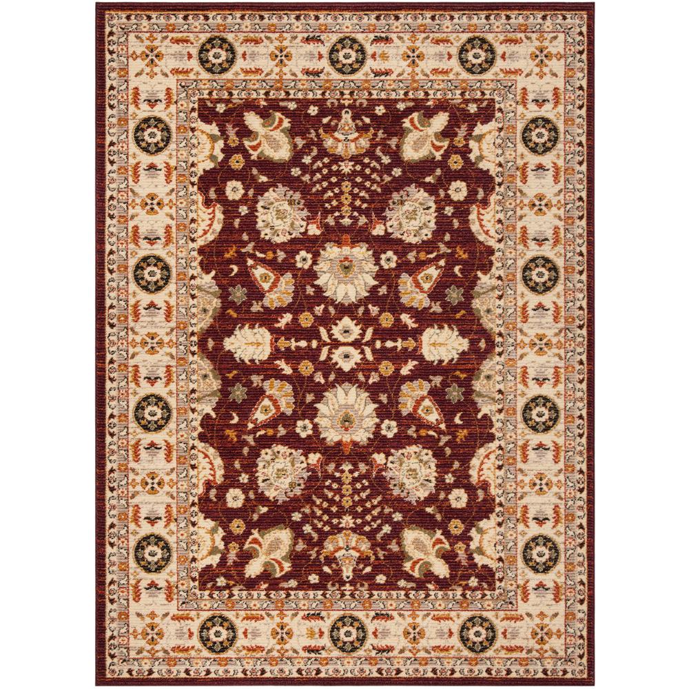 Safavieh Summit Red/Cream 5 ft. x 7 ft. Area RugSMT418Q5 The Home Depot