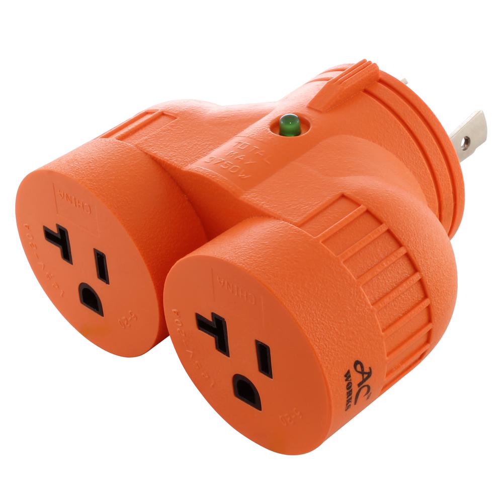 AC WORKS AC WORKS Generator VDuo Outlet Adapter L530P 30 Amp 3Prong