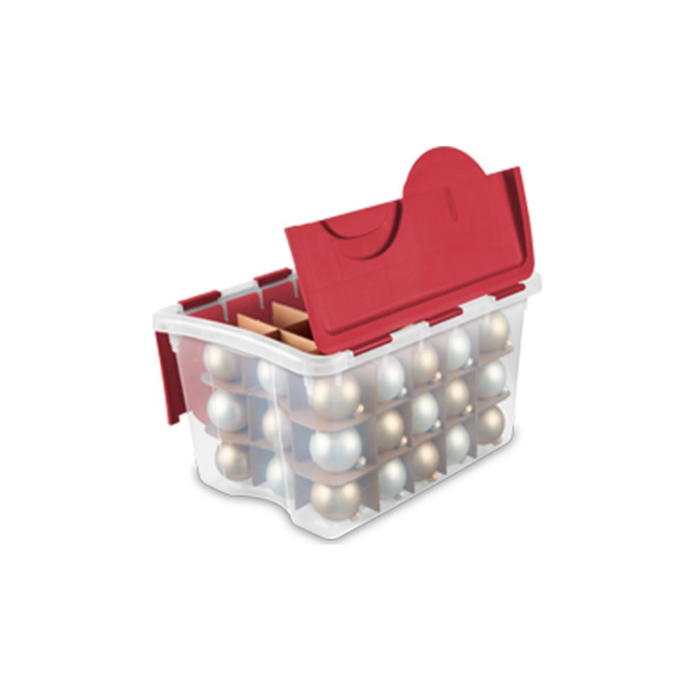 Sterilite 48 Qt Hinged Lid 270 Total Holiday Ornament Storage Bo 6 Pack - Sterilite Clear Ornament Storage Box 45 Ornaments Sterilite 48 Qt Hinged Lid 270 Total Holiday Ornament Storage Bo 6 Pack - Sterilite Clear Ornament Storage Box 45 Ornaments