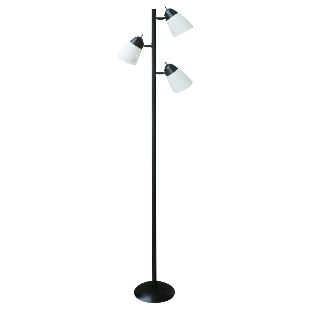 Hampton Bay Le 20 64 5 In Track Tree Floor Lamp Black With Led Track Tree Floor Lamp Black With Led