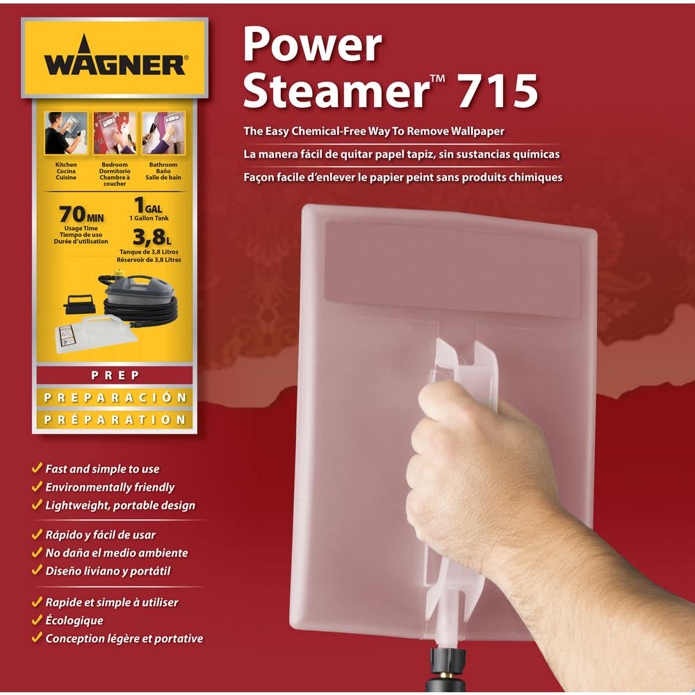 WAGNER Wallpaper Steamer Portable Chemical Free Wallpaper Removal Accessory Tool 24964250622 eBay
