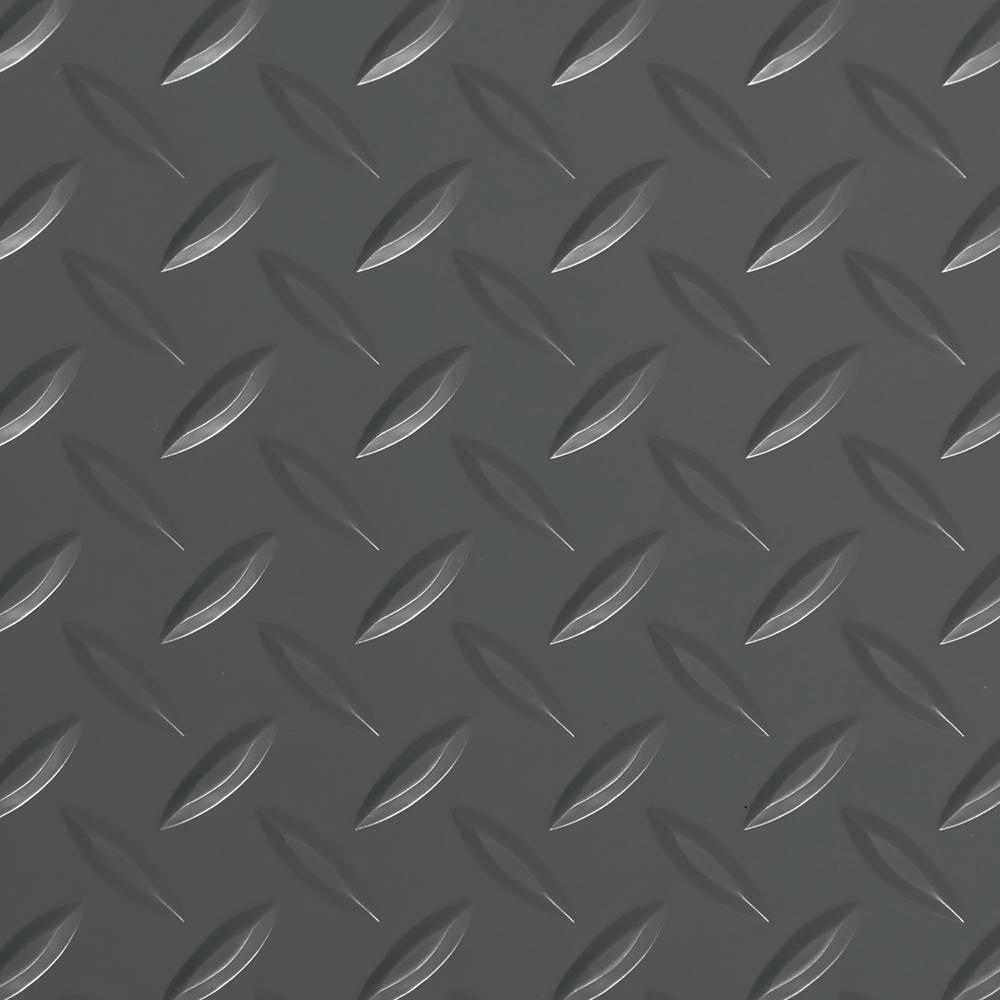 G Floor Diamond Tread 10 Ft X 24 Slate Grey Commercial Grade Vinyl Garage Flooring Cover And Protector Gf75dt1024sg The Home Depot G Floor Diamond Tread 10 Ft X 24