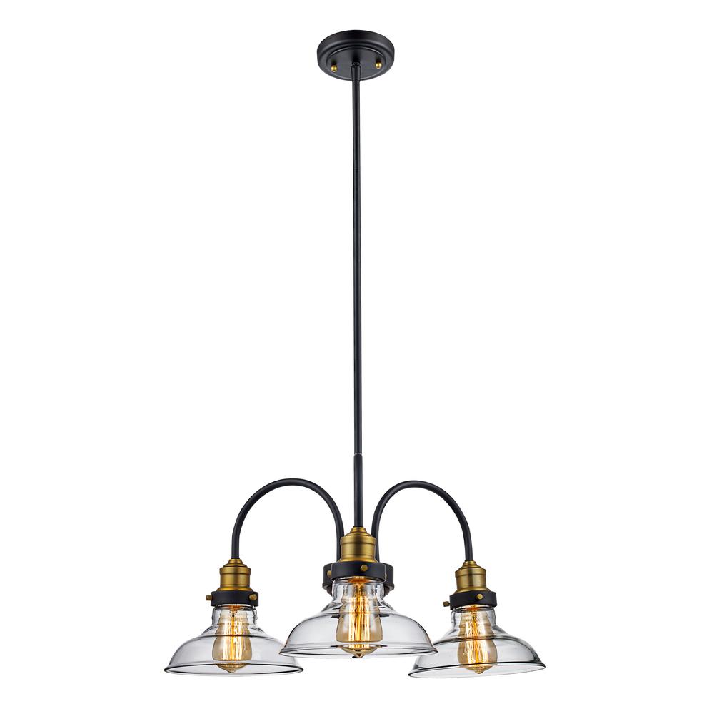 Clear N Gl Bel Air Lighting Pendant Lights Jackson 3 Light Rubbed Oil Bronze Pendant