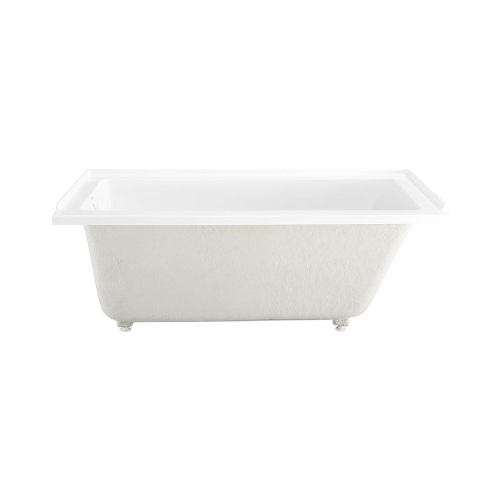 Swiss Madison Voltaire 66 X 32 In Acrylic Left Hand Drain With Integral Tile Flange Rectangular Drop In Bathtub In White Sm Db565 The Home Depot