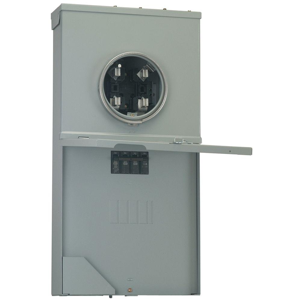 GE Power Mark Gold 200 Amp 4-Space 8-Circuit Meter Socket Load Center by GE