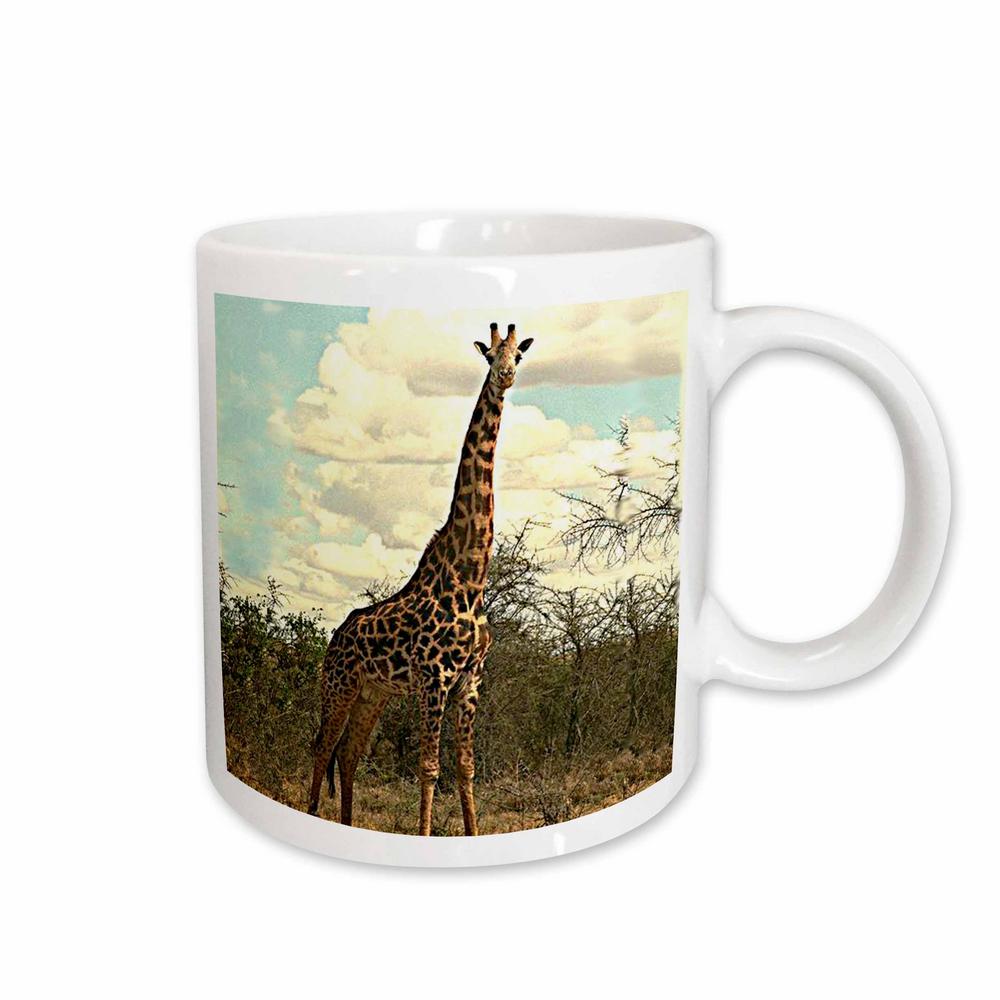 Rose Wild Animals 11 Oz White Ceramic Giraffe Mug 678 1 The White Ceramic Giraffe Mug 678 1 The Home Depot