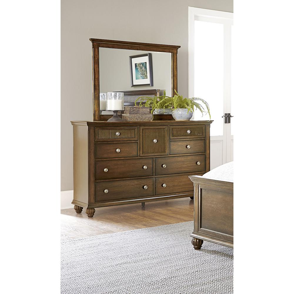 Progressive Furniture Cotswold Grove 9 Drawer Root Beer Dresser