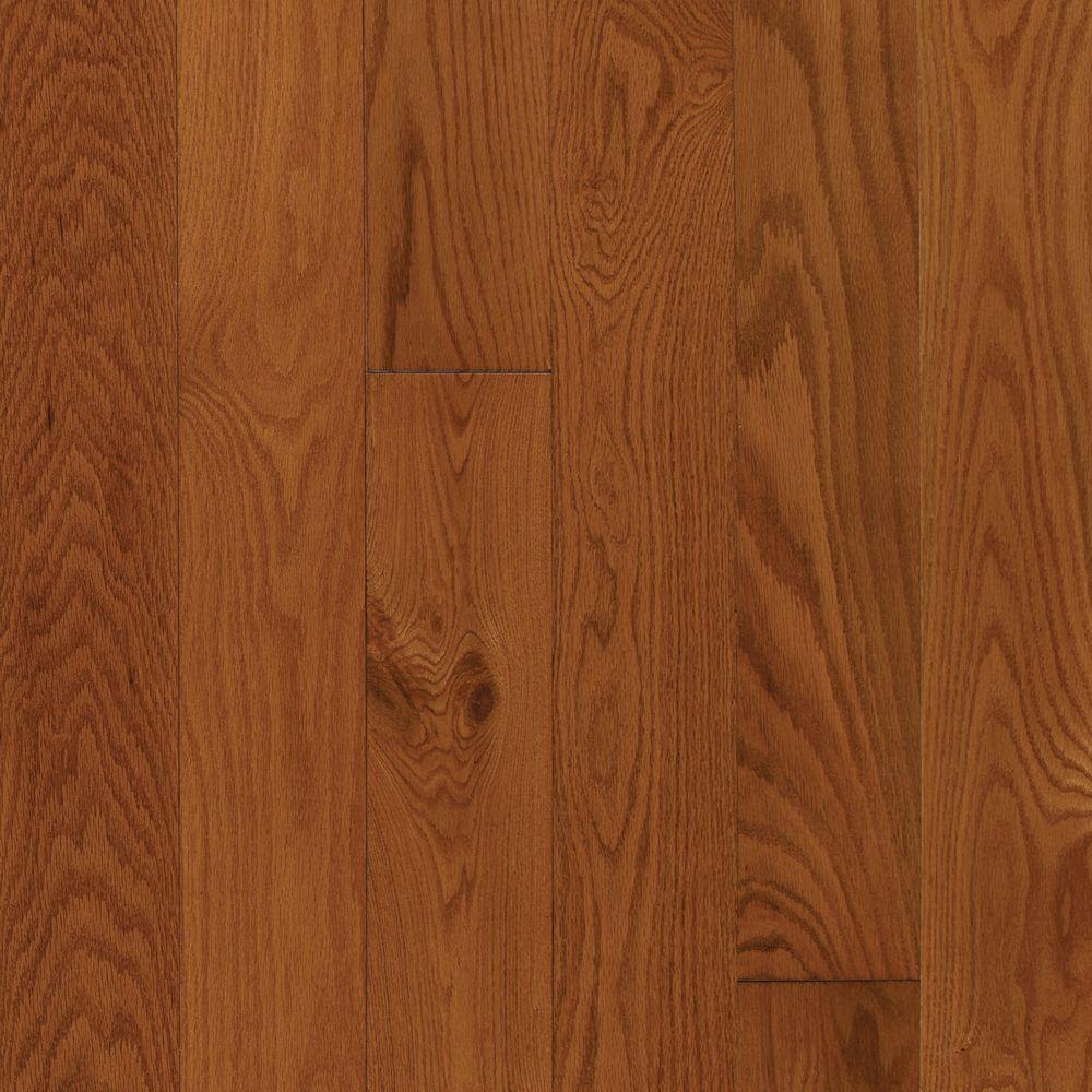 Mohawk Oak Gunstock 3 8 In Thick X 3 1 4 In Wide X Varying Length Engineered Click Hardwood Flooring 23 5 Sq Ft