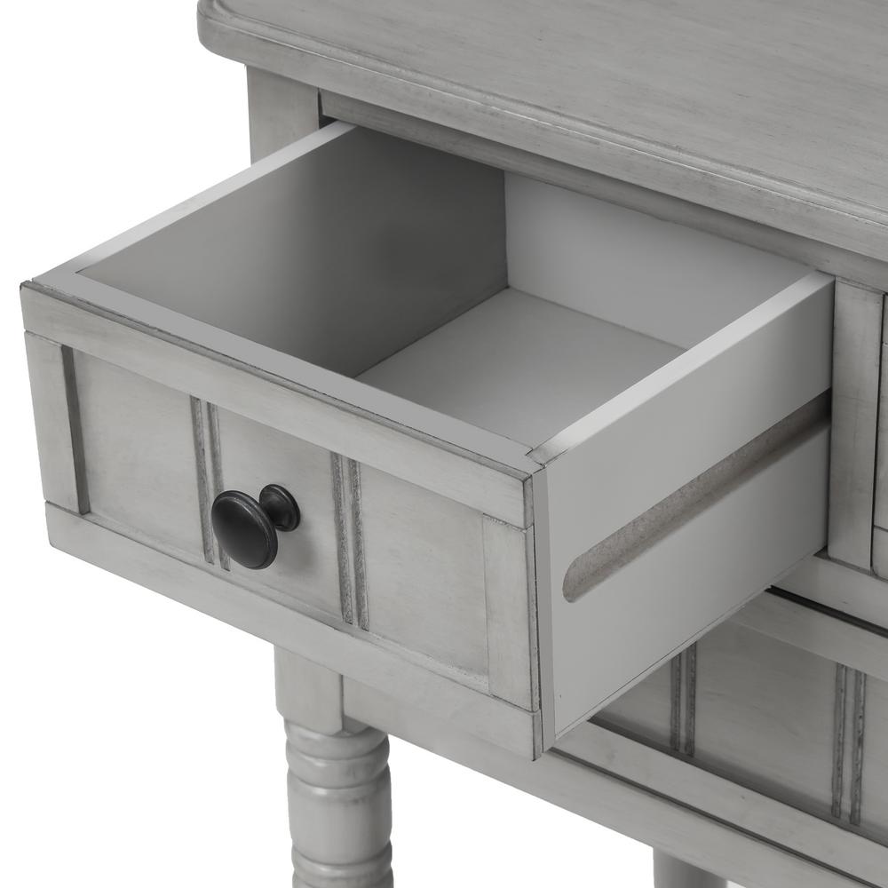 Harper Bright Designs 24 In Gray Standard Rectangle Wood Console Table With 3 Drawers Wf192646aan The Home Depot - Small Console Table With Drawers Harper Bright Designs 24 In Gray Standard Rectangle Wood Console Table With 3 Drawers Wf192646aan The Home Depot - Small Console Table With Drawers