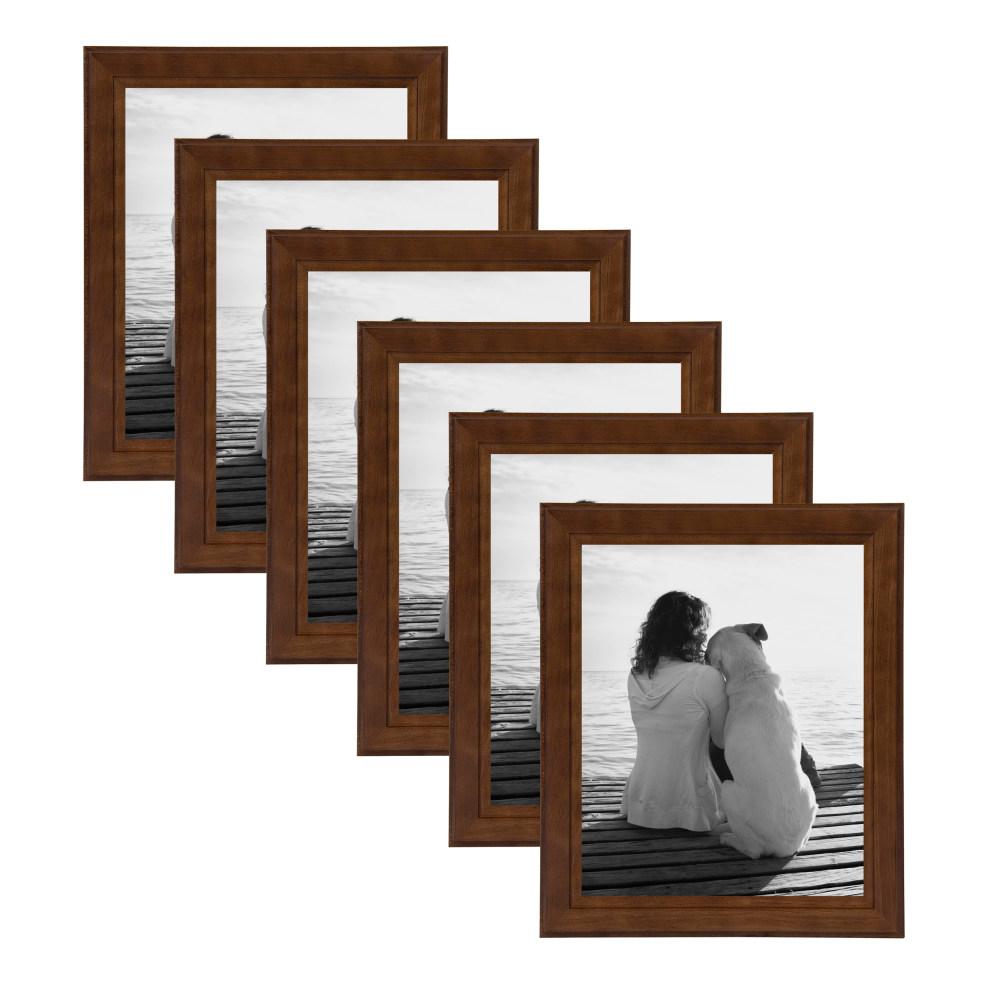 Designovation Kieva 8 In X 10 Black Picture Frame Set Of 6