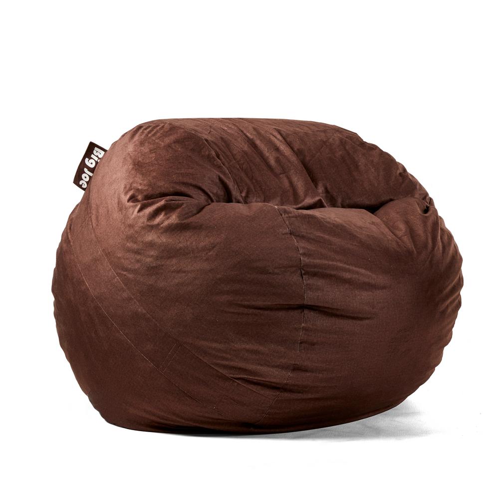 Brown Bean Bag Chairs The Home Depot Medium Fuf Shredded Ahhsome Foam Cocoa Lenox Bean Bag